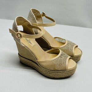 Valentino Lace Platform Wedges size 40/ 9